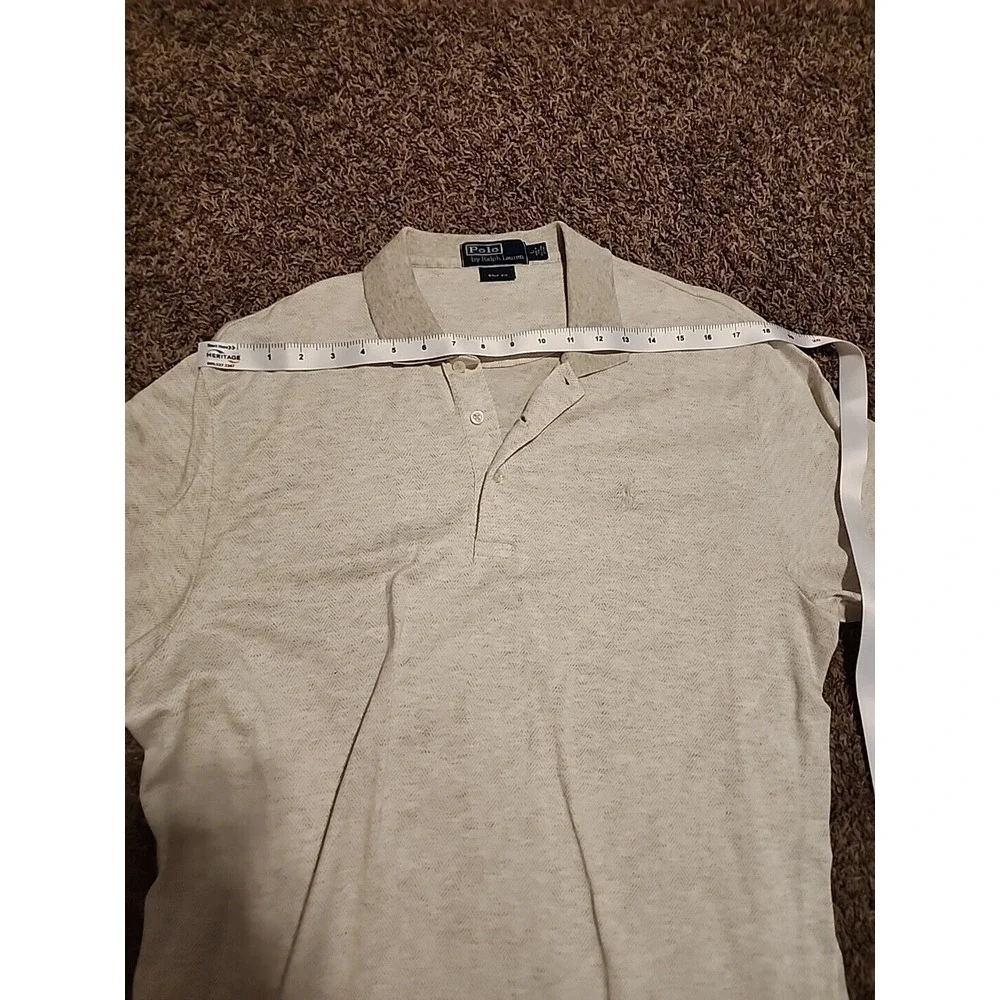 Ralph Lauren Pro Fit Golf Polo Shirt Men's L Short Sleeve Solid Heather Grey